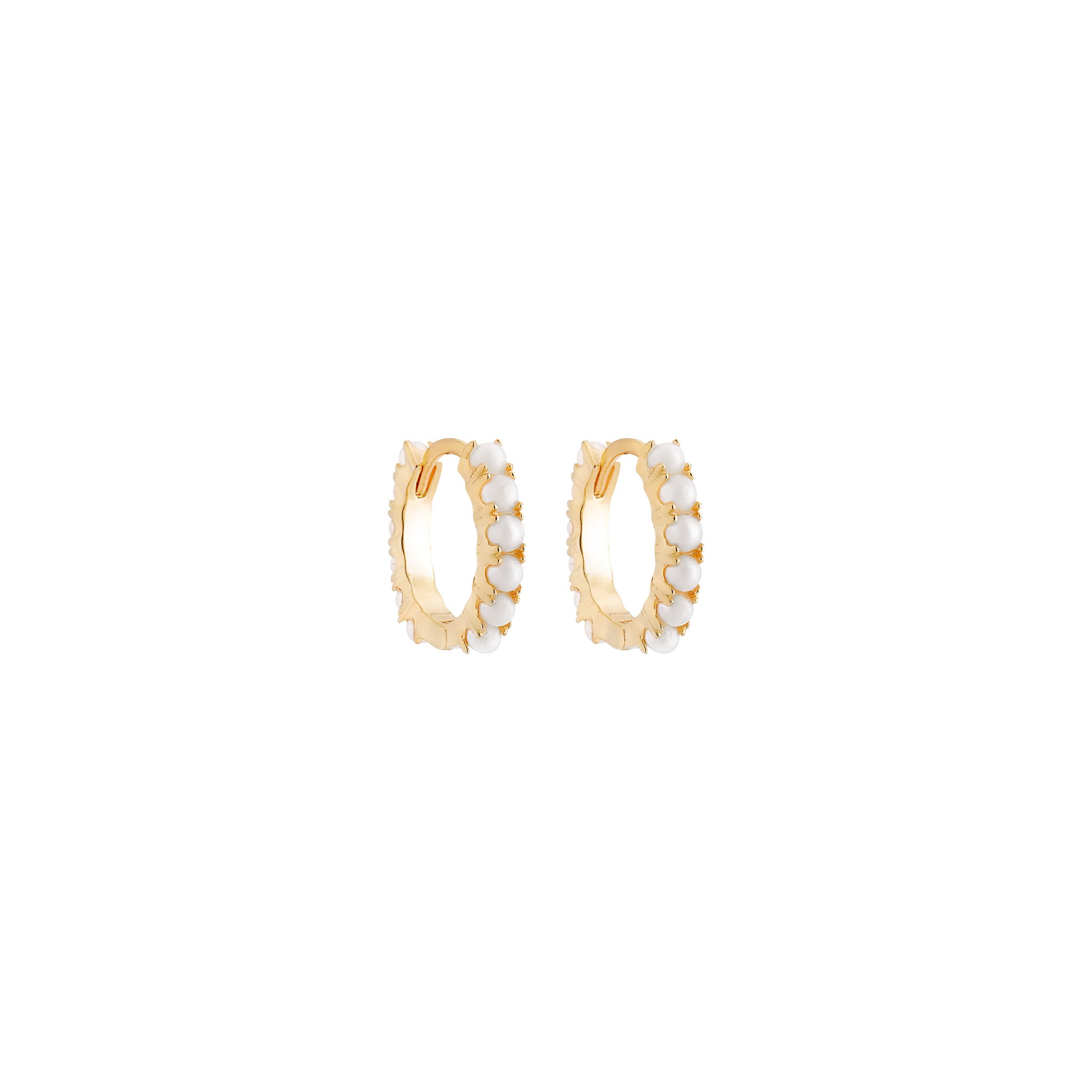 PENDIENTES DAISY PEARLS ORO